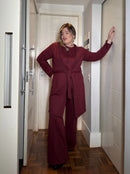 Conjunto Calça + blusa + trench coat