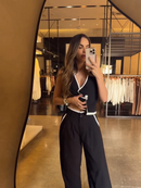 Conjunto Alfaiataria Black White