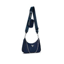 Bolsa Transversal Nylon com Alça Larga e Porta-Moedas