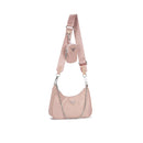 Bolsa Transversal Nylon com Alça Larga e Porta-Moedas