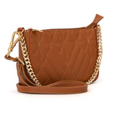 Bolsa Caramelo Alana Couro Legítimo