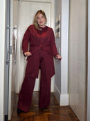 Conjunto Calça + blusa + trench coat