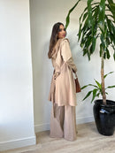 Conjunto Calça + blusa + trench coat